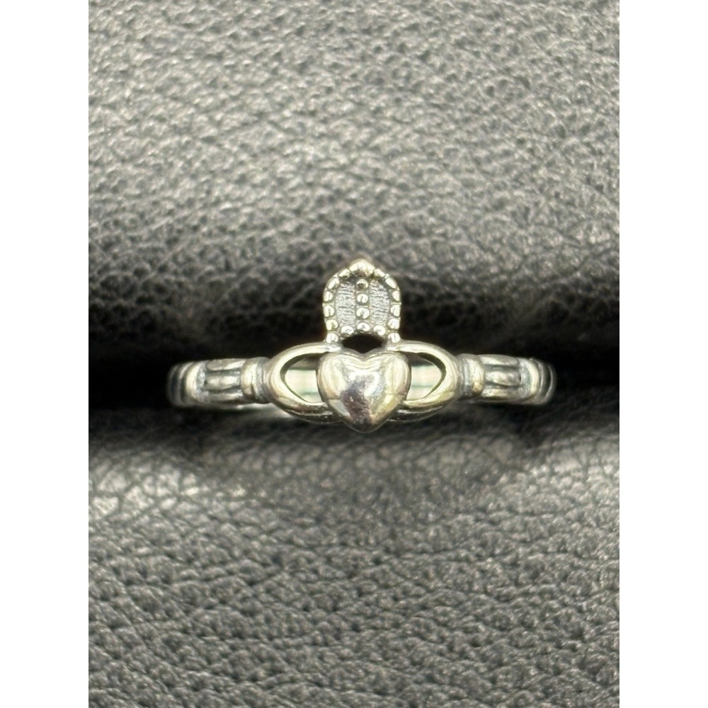 New Condition Sterling Silver Claddagh Toe Ring 925 G13